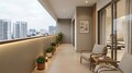 4'3" Wide Balcony