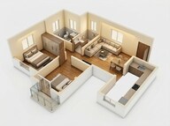 Floor plan of 2 BHK 745 Sq. Ft. Apartment in Shriram WYT Field, Bangalore