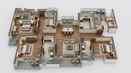 Floor plan of 4 BHK 2692 Sq. Ft. Apartment in Godrej Solitaire, Noida