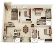 Floor plan of 1 BHK 1770 Sq. Ft. Apartment in Shriram Park 63, Chennai