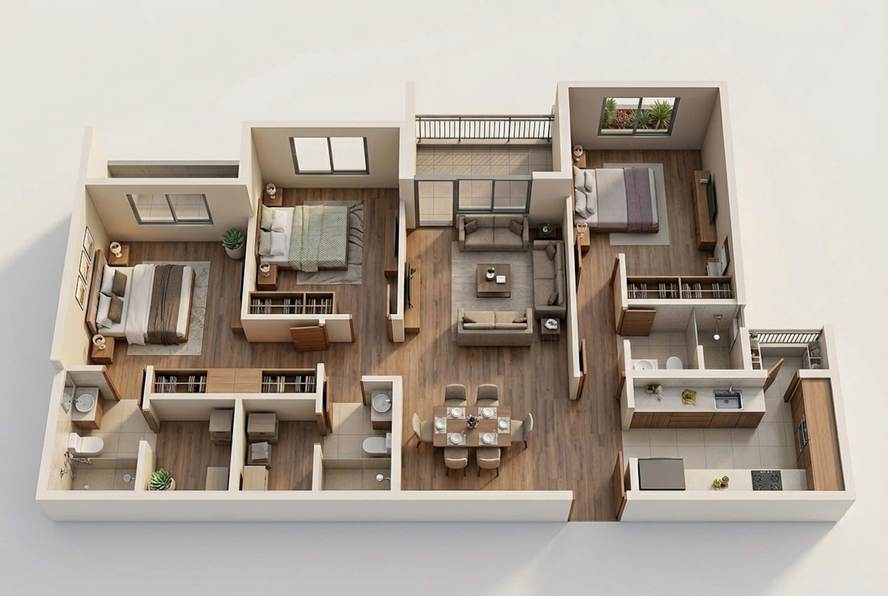 L And T Seawoods Residences Virtual Tour