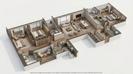 Floor plan of 3 BHK 1567 Sq. Ft. Apartment in Tata 88 East, Kolkata