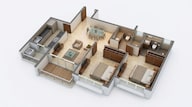 Floor plan of 2 BHK 776 Sq. Ft. Apartment in Lodha Eternis Serena C, Mumbai