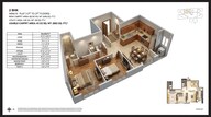 Floor plan of 2 BHK 662 Sq. Ft. Apartment in Dosti Mezzo 22, Mumbai