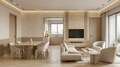 Living Room & Dining