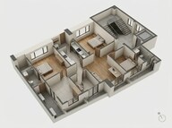 Floor plan of 2 BHK 854 Sq. Ft. Apartment in Birla Niyaara, Mumbai