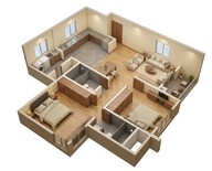 Floor plan of 2 BHK 1248 Sq. Ft. Apartment in Sumadhura Folium, Bangalore