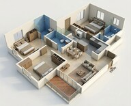 Floor plan of 2 BHK 1094 Sq. Ft. Apartment in Brigade Komarla Heights, Bangalore