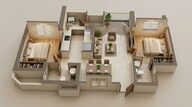Floor plan of 2 BHK 748 Sq. Ft. Apartment in Lodha Codename Limited Edition, Mumbai