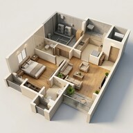 Floor plan of 1 BHK 475 Sq. Ft. Apartment in Vilas Javdekar Yashone Eternitee, Pune