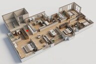 Floor plan of 4 BHK 2300 Sq. Ft. Apartment in Shriram Esquire, Bangalore
