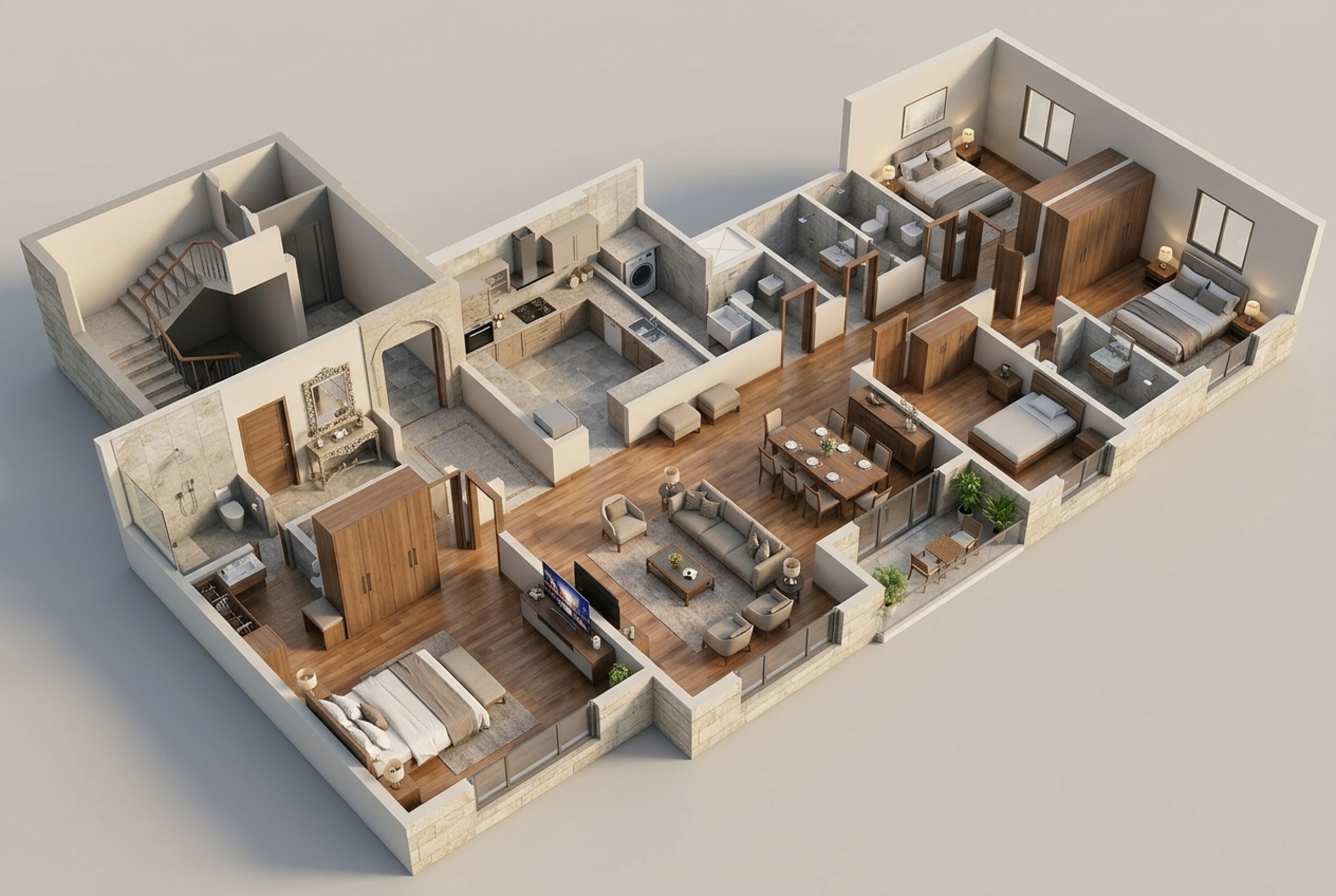 Floor plan of 4 BHK 2285 Sq. Ft. Apartment in Shriram Esquire, Bangalore