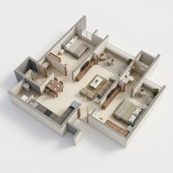 Floor plan of 2 BHK 760 Sq. Ft. Apartment in Rohan Nidita, Pune