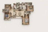 Floor plan of 4 BHK 2369 Sq. Ft. Apartment in Prestige Park Grove, Bangalore