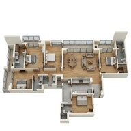 Floor plan of 4 BHK 3040 Sq. Ft. Apartment in Emaar Urban Oasis, Gurgaon