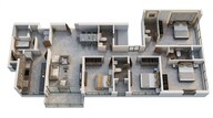 Floor plan of 4 BHK 1775 Sq. Ft. Apartment in Adani Linkbay Residences, Mumbai