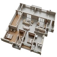 Floor plan of 2 BHK 2565 Sq. Ft. Apartment in My Home Apas, Hyderabad