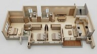 Floor plan of 3 BHK 878 Sq. Ft. Apartment in Kalpataru Srishti Namaah, Thane