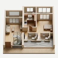 Floor plan of 1 BHK 506 Sq. Ft. Apartment in JP North Westend, Thane