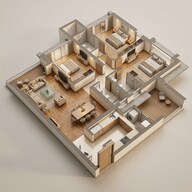 Floor plan of 3 BHK 1126 Sq. Ft. Apartment in Godrej Reserve Kandivali, Mumbai