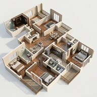 Floor plan of 4 BHK 2498 Sq. Ft. Apartment in Casagrand Linore, Chennai