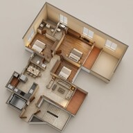 Floor plan of 3 BHK 1230 Sq. Ft. Apartment in Saheel ITrend, Pune
