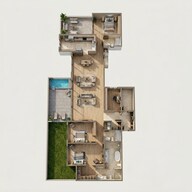 Floor plan of 3 BHK 3249 Sq. Ft. Villa in Casagrand French Town, Chennai