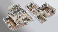 Floor plan of 5 BHK 4137 Sq. Ft. Apartment in Brigade Insignia, Bangalore