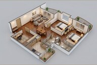 Floor plan of 2 BHK 1434 Sq. Ft. Apartment in Jashn Elevate, Lucknow