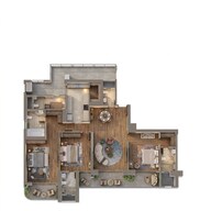 Floor plan of 3 BHK 2939 Sq. Ft. Apartment in Whiteland Urban Resort, Gurgaon