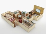 Floor plan of 2 BHK 935 Sq. Ft. Apartment in Shriram Paradiso, Chennai