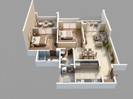 Floor plan of 2 BHK 870 Sq. Ft. Apartment in Kolte Patil Springshire, Pune