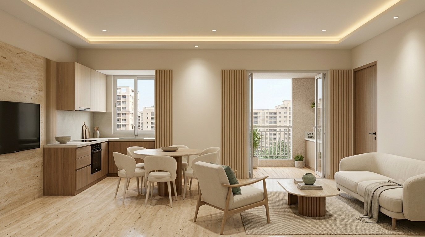Living/ Dining/ Kitchen
