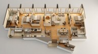 Floor plan of 3 BHK 1315 Sq. Ft. Apartment in Lodha Codename August Moon, Mumbai