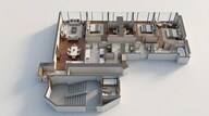 Floor plan of 3 BHK 1374 Sq. Ft. Apartment in Lodha The Park Trump Tower, Mumbai
