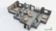 Floor plan of 2 BHK 754 Sq. Ft. Apartment in L And T Rejuve 360, Mumbai