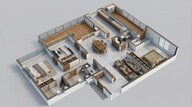 Floor plan of 3 BHK 1661 Sq. Ft. Apartment in Casagrand Avenue Park, Chennai