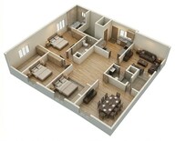 Floor plan of 3 BHK 1791 Sq. Ft. Apartment in Casagrand Estilo, Chennai