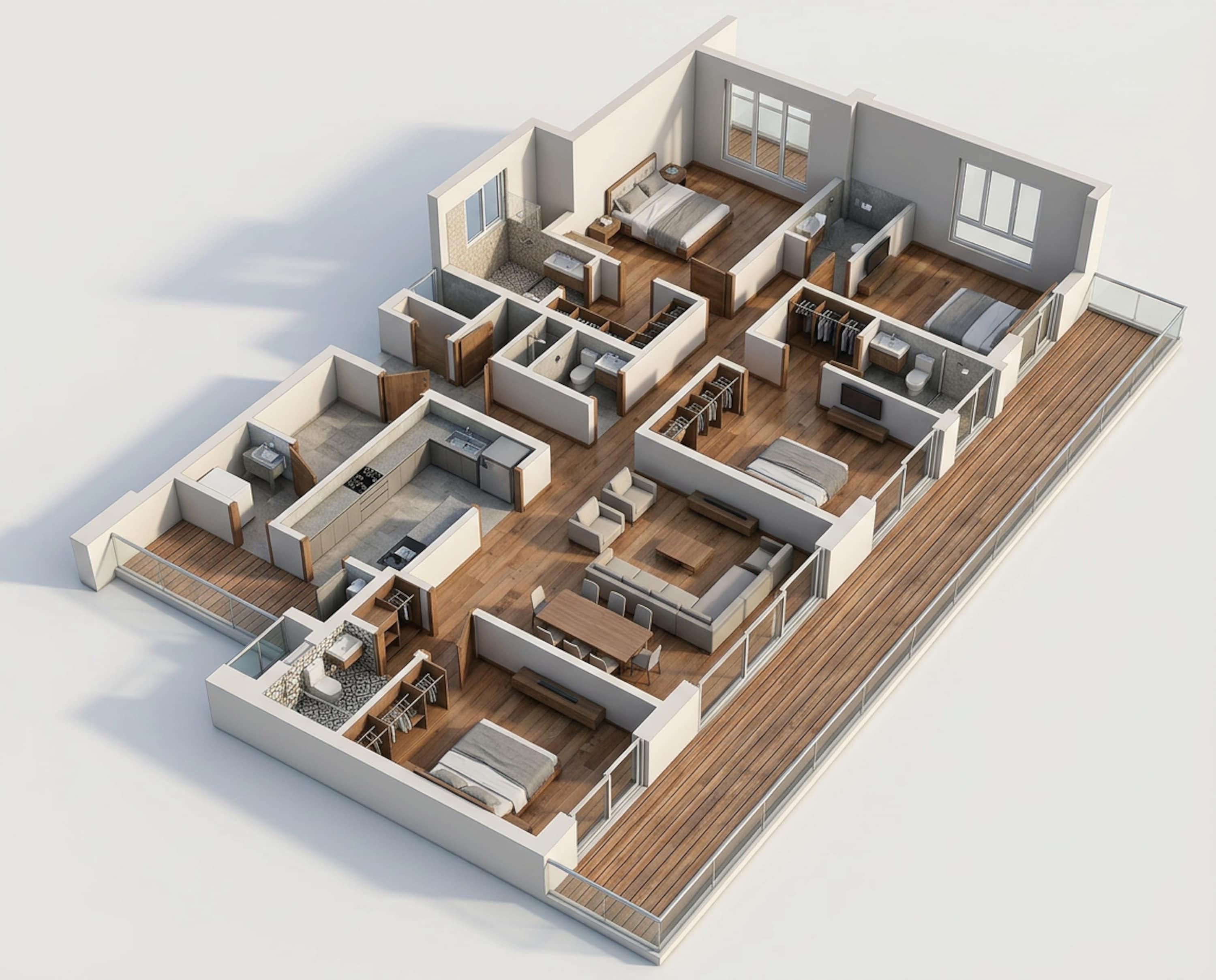 Floor plan of 4 BHK 4092 Sq. Ft. Apartment in Godrej Astra, Gurgaon
