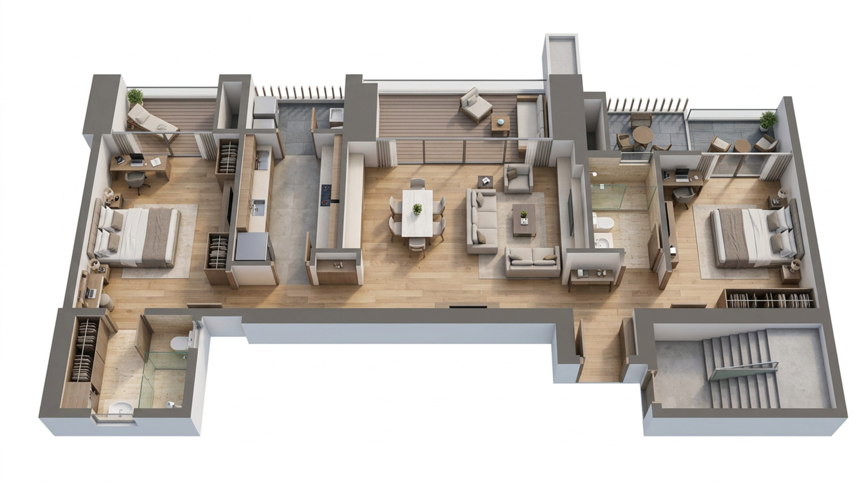 Floor plan of 2 BHK 1751 Sq. Ft. Apartment in BPTP Amstoria Verti Greens, Gurgaon