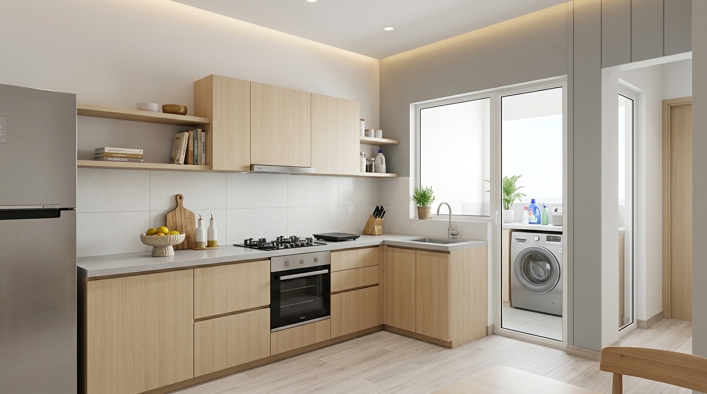 Kitchen & Dry Balc.