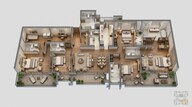 Floor plan of 3 BHK 2733 Sq. Ft. Apartment in Krisumi Waterside Residences The Forest Reserve, Gurgaon