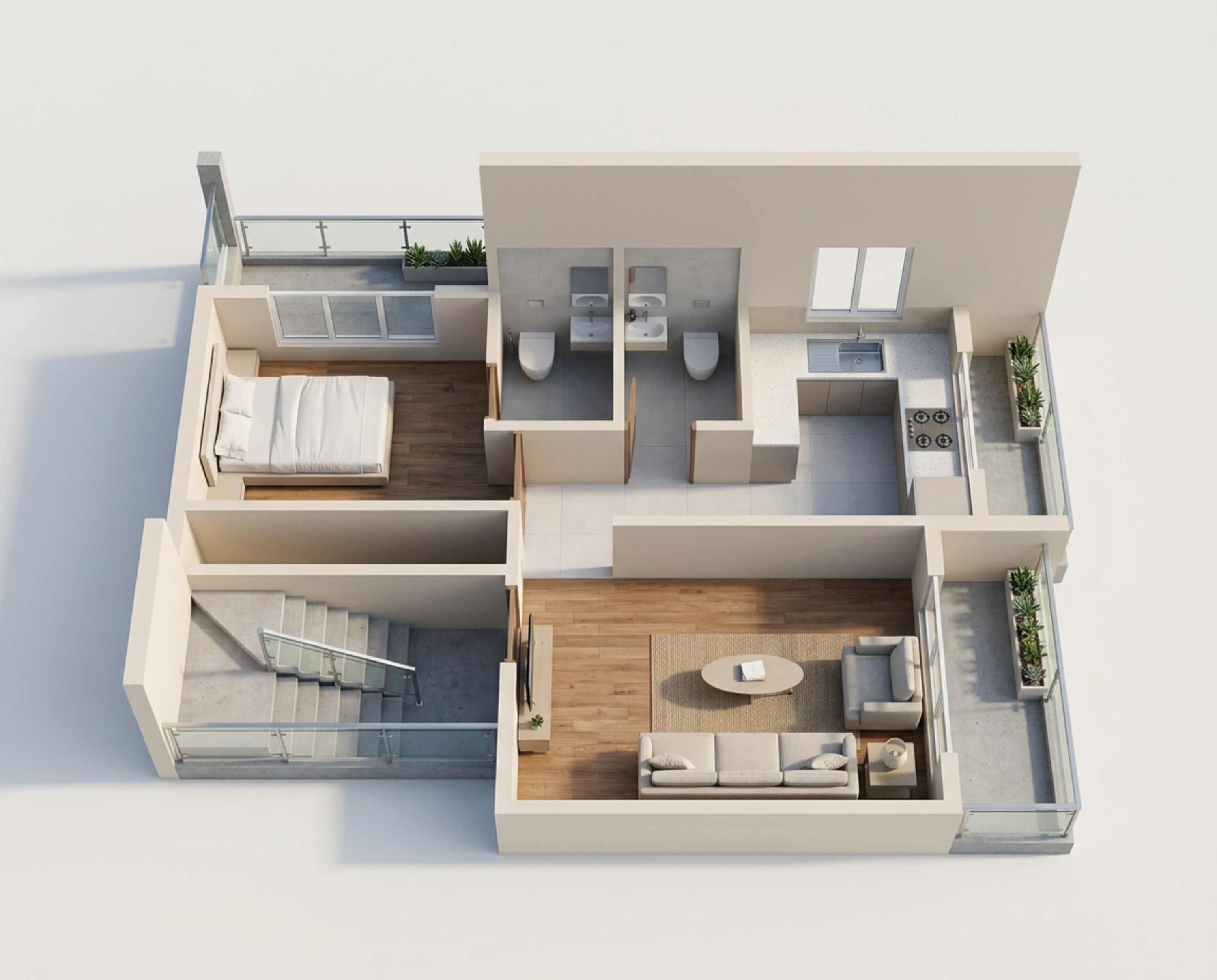 Floor plan of 1 BHK 489 Sq. Ft. Apartment in Gami Vraj, Navi Mumbai