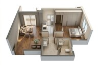 Floor plan of 1 BHK 518 Sq. Ft. Apartment in Birla Evam, Pune