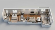 Floor plan of 1 BHK 471 Sq. Ft. Apartment in Padmanabh Smruti CHS, Thane
