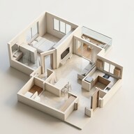 Floor plan of 1 BHK 450 Sq. Ft. Apartment in Krisala Everland, Pune