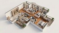 Floor plan of 3 BHK 1850 Sq. Ft. Apartment in Eldeco Whispers of Wonder, Greater Noida