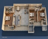 Floor plan of 3 BHK 2085 Sq. Ft. Apartment in T And T Atlas, Ghaziabad