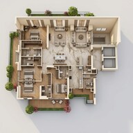 Floor plan of 4 BHK 4925 Sq. Ft. Apartment in Trump Tower, Noida