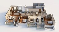 Floor plan of 3 BHK 1440 Sq. Ft. Apartment in Godrej Elaris, Pune